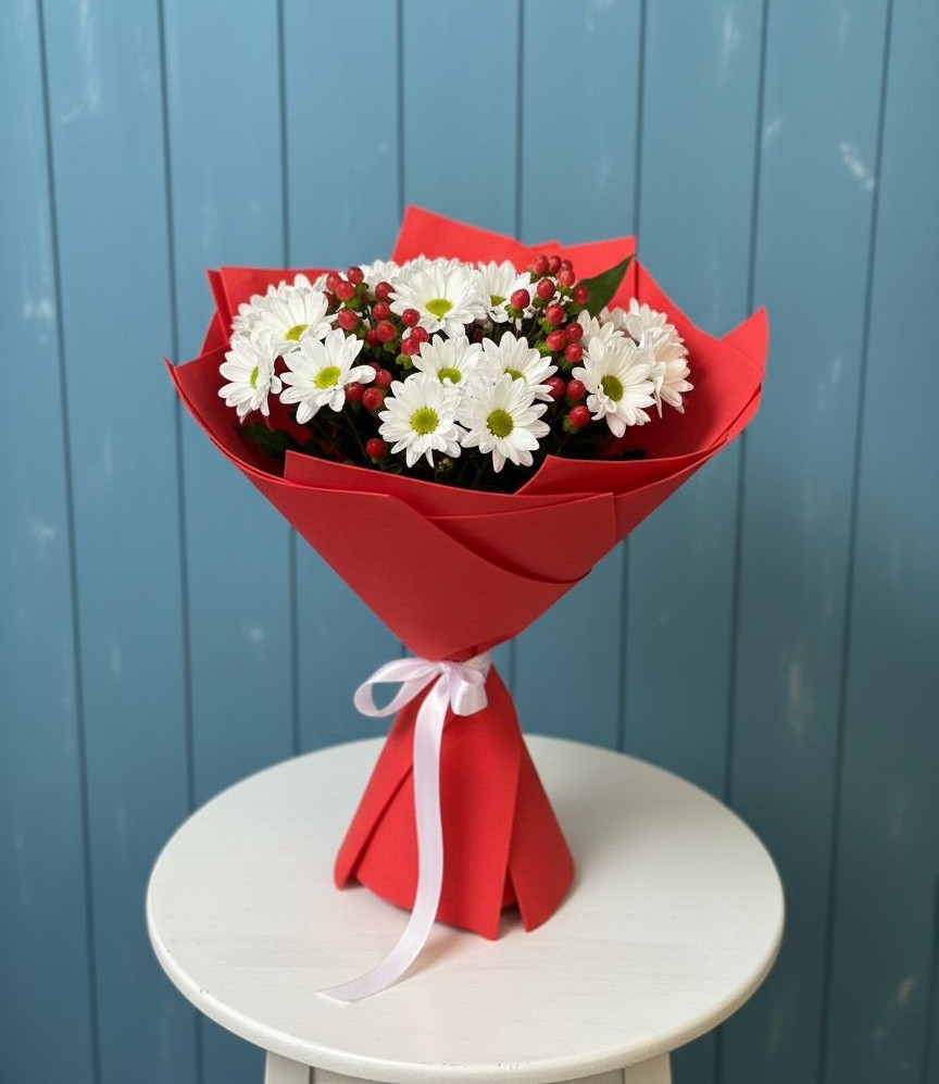 Букет цветов из: Хризантемы в Атепцево