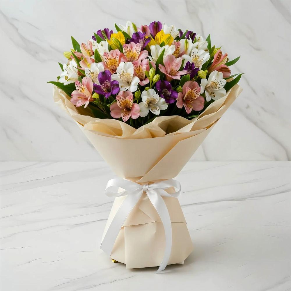 Букет цветов из: Альстромерии в Атепцево