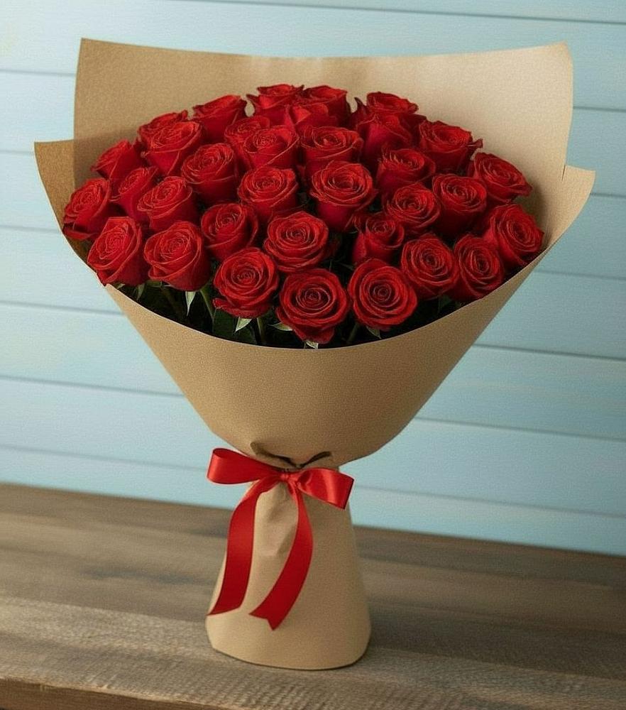 Букет Красные розы Милано в Атепцево