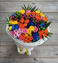Букет цветов из:  Розы и Хризантемы в Атепцево