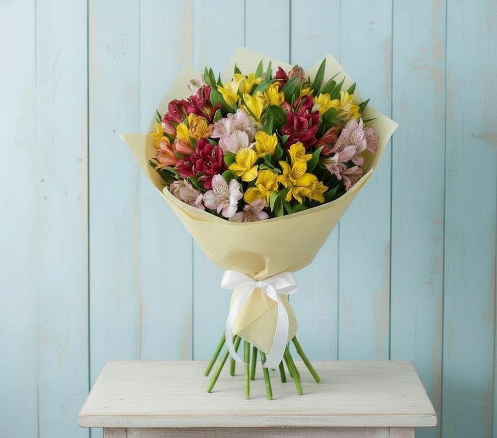 Букет цветов из: Альстромерии в Атепцево