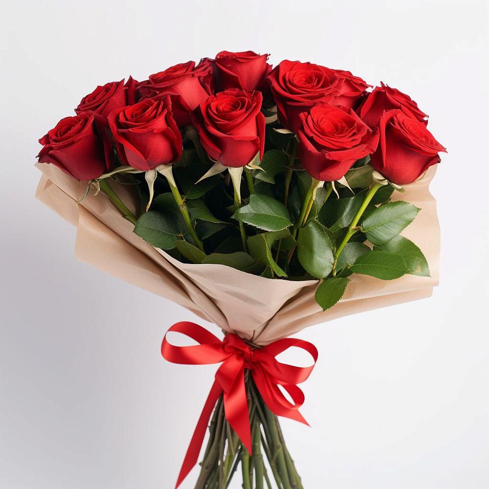 Букет 11 Красных роз Эдлесс Лав в Атепцево