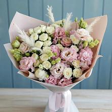 Букет цветов из:  Альстромерии и Розы в Атепцево